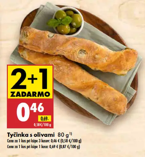 Tyčinka s olivami