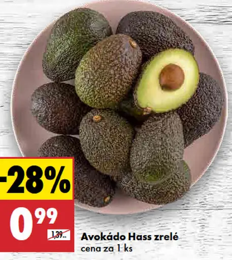 Avokádo Hass zrelé