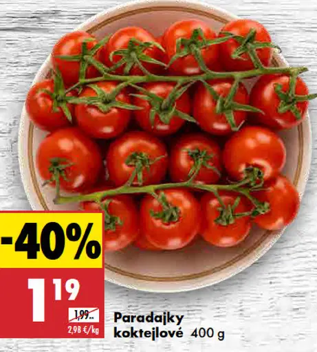 Paradajky kokteilové