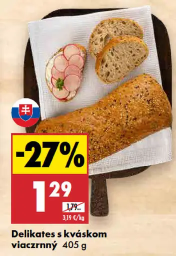 Delikates s kváskom viaczrnný