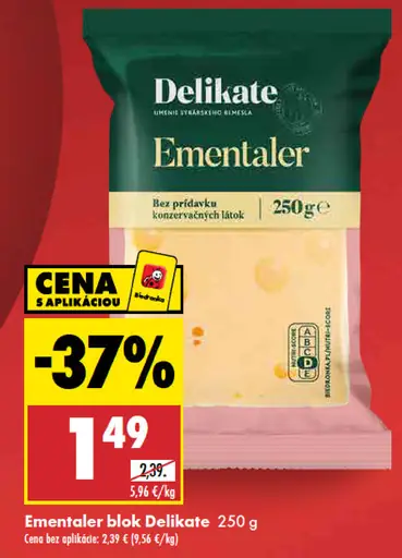 Delikate Ementaler blok