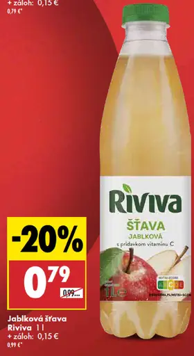 Jablková šťava Riviva