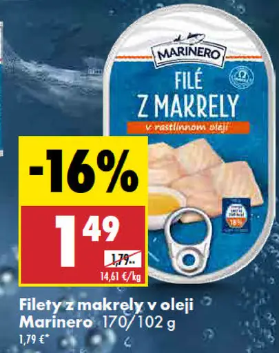 Marinero Filety z makrely v oleji