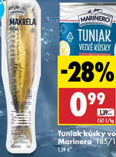 Tuniak kúsky vo vlastnej šťave Marinero