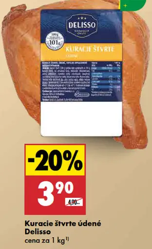 Kuracie štvrte údené Delisso