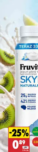 Fruvita jogurtový nápoj islandského typu naturálny