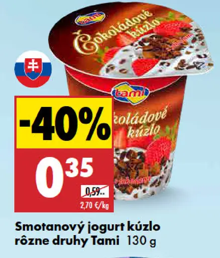 Tami smotanový jogurt kúzlo rôzne druhy