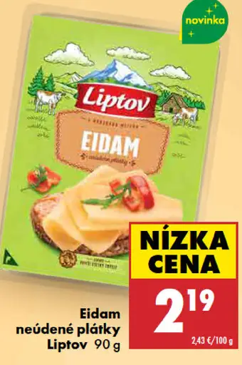 Eidam neúdené plátky Liptov