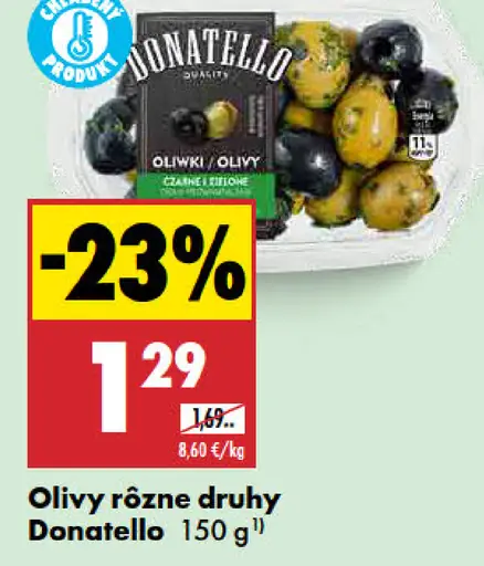 Donatello olivy rôzne druhy
