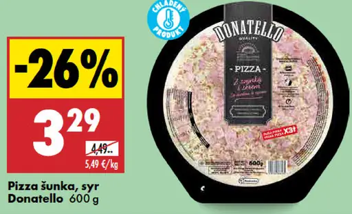 Donatello Pizza šunka syr