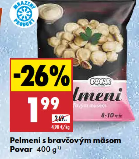Pelmeni s bravčovým mäsom