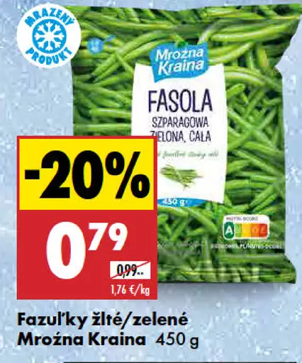 Fazuľky žlté/zelené