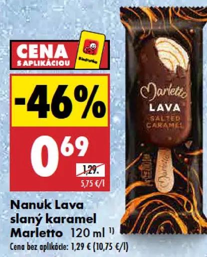 Marletto Lava slaný karamel nanuk