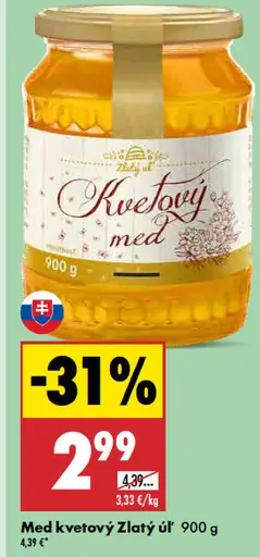 Zlatý úľ med kvetový