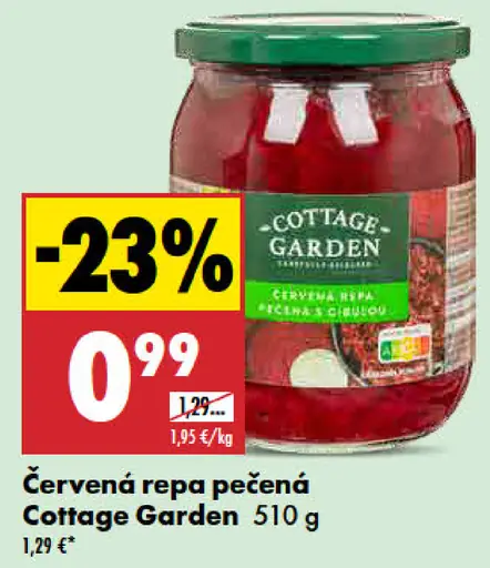 Pečená červená repa Cottage Garden