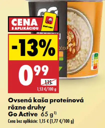 Go Active Ovsená kaša proteínová