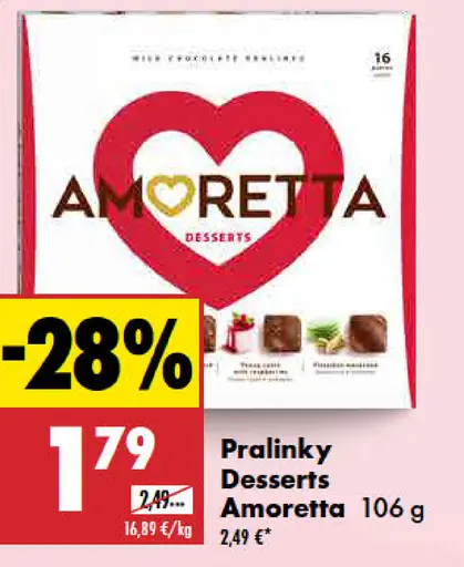 Amoretta Pralinky Desserts