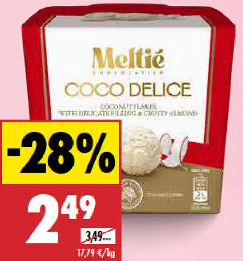Meltie pralinky kokosové