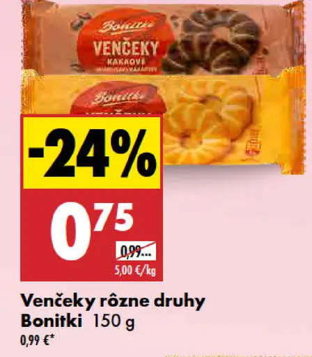 Venčeky rôzne druhy Bonitki