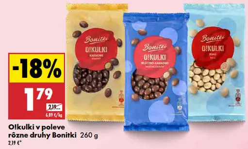 O!kulki rôzne druhy Bonitki