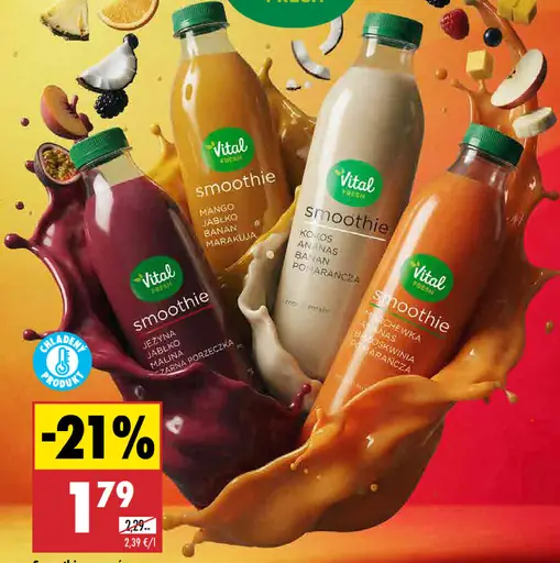 Vital Fresh smoothie ovocné rôzne druhy