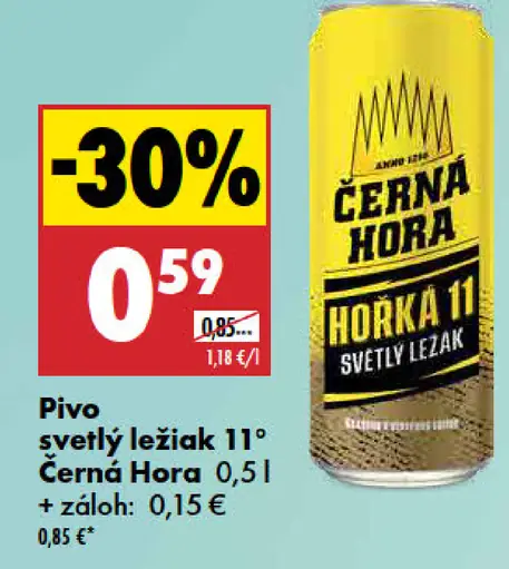 Čierna Hora Horká 11 plechovka