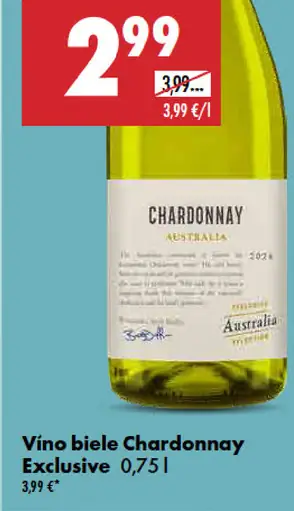 Víno biele Chardonnay Exclusive