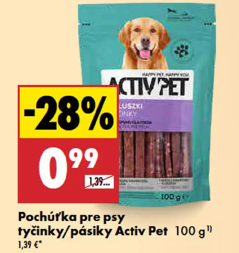 Activ Pet tyčinky a pásiky pre psy