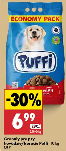 Puffi granuly pre psy, hovädzie a kura