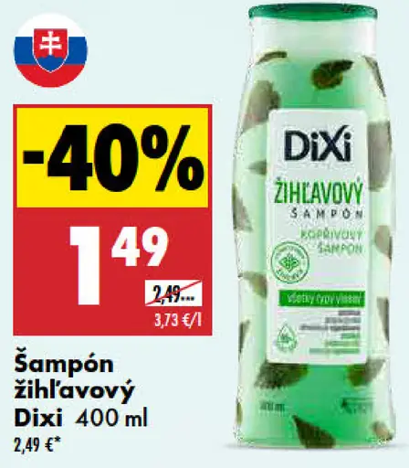 Šampón žihľavový Dixi
