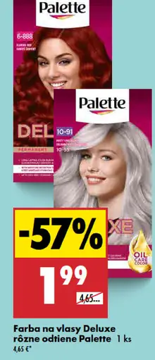 Palette Farba na vlasy Deluxe rôzne odtiene