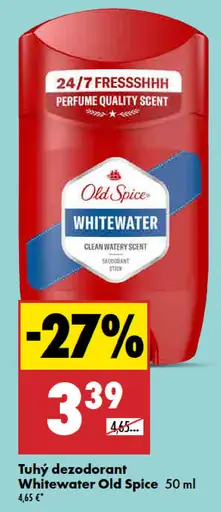 Tuhý dezodorant Whitewater Old Spice