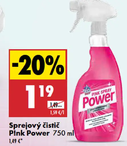 Pink Power sprejový čistič