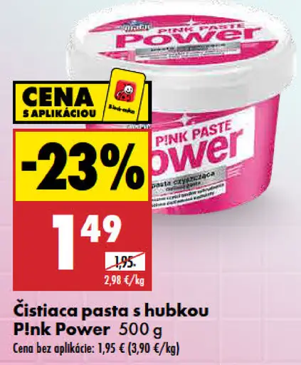 Pink Power čistiaca pasta s hubkou
