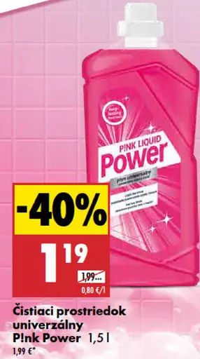 Pink Power univerzálny čistiaci prostriedok