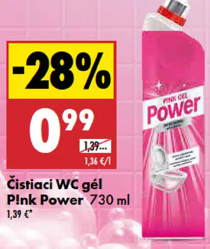 Pink Power čistiaci WC gél