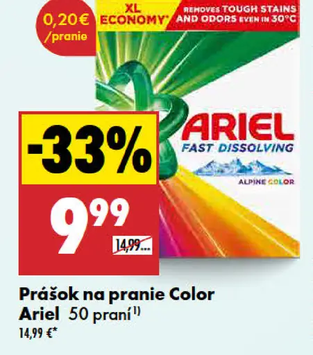 Ariel prášok na pranie Color