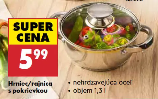 Hoffen hrniec alebo rajnica s pokrievkou, nehrdzavejúca oceľ