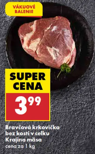 Bravčová krkovička bez kosti v celku