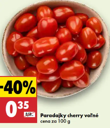 Paradajky cherry voľné