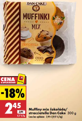 Dan Cake muffiny mix čokoláda stracciatella
