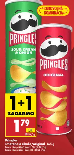 Pringles smotana a cibuľa/original