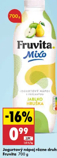 Fruvita Jogurtový nápoj rôzne druhy