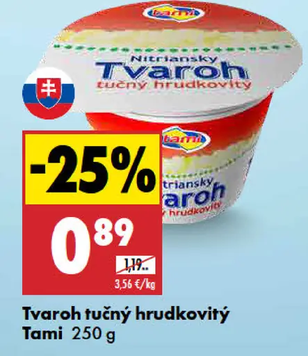 Tami Nitriansky tvaroh tučný hrudkovitý