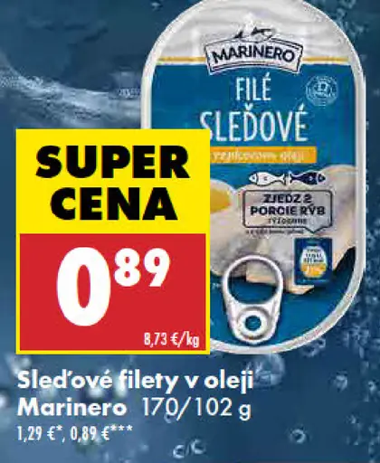 Marinero Sledové filety v oleji