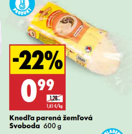 Knedľa parená žemľová Svoboda