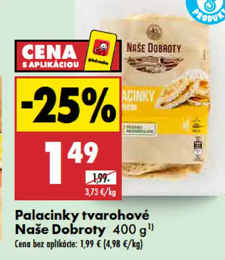 Palacinky tvarohové Naše Dobroty