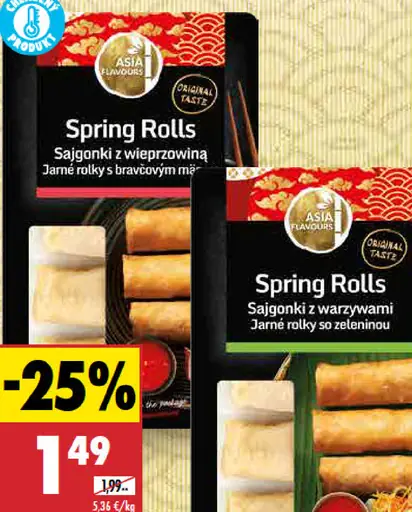 Jarné rolky s bravčovým mäsom Asia Flavours