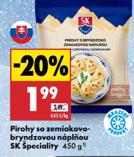 SK Špeciality Pirohy so zemiakovo-bryndzovou náplňou