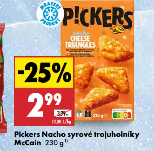 Nacho syrové trojuholníky Pickers McCain